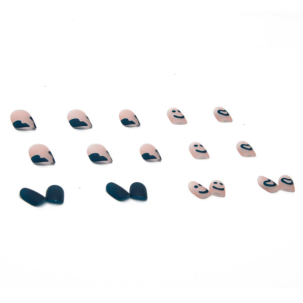 12 Sizes-24 Pcs Press On Nails R285