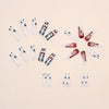 12 Sizes-24 Pcs Press On Nails W956