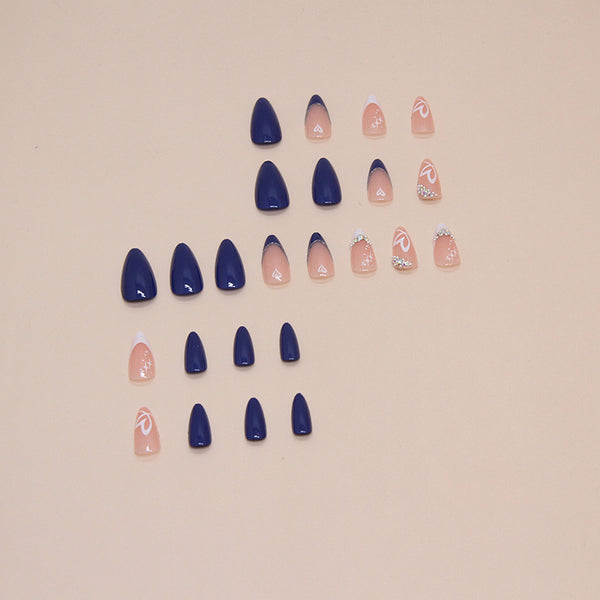 12 Sizes-24 Pcs Press On Nails Z861
