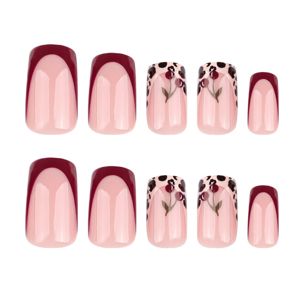 12 Sizes-24 Pcs Press On Nails JP3670