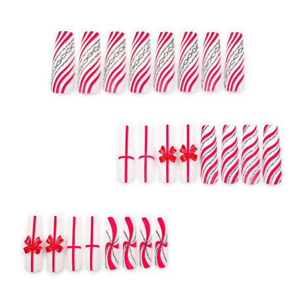 12 Sizes-24 Pcs Press On Nails JP3450