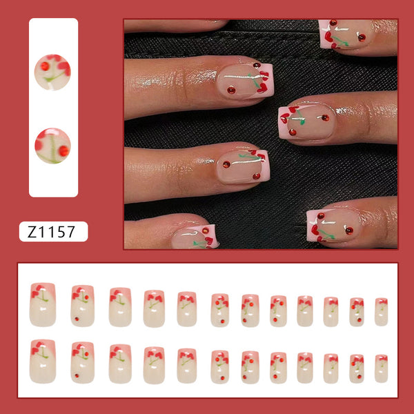 12 Sizes-24 PcsPress On Nails Z1157