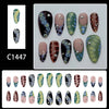 12 Sizes-24 Pcs Press On Nails C1447