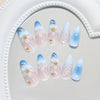 12 Sizes-24 Pcs Press On Nails Z1100