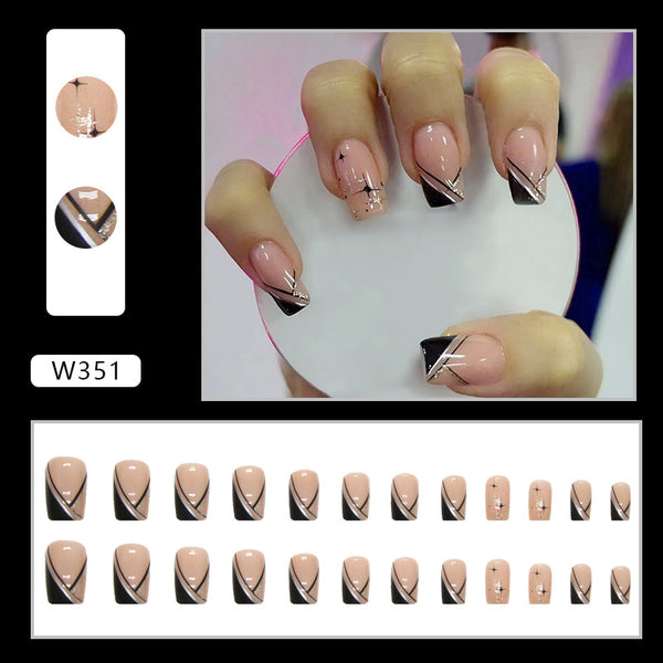 12 Sizes-24 Pcs Press On Nails W351