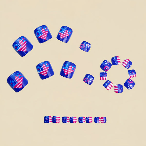 12 Sizes-24 Pcs Press On Nails Y1972