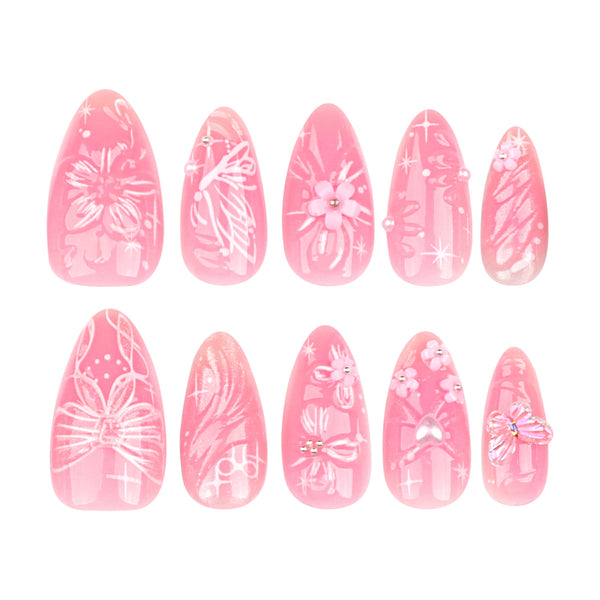 12 Sizes-24 Pcs Press On Nails JP3402