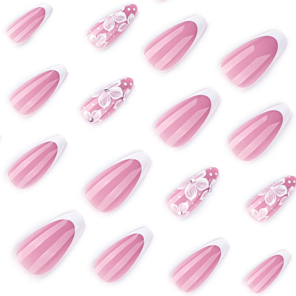 12 Sizes-24 Pcs Press On Nails JP3832