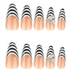 12 Sizes-24 Pcs Press On Nails JP4173