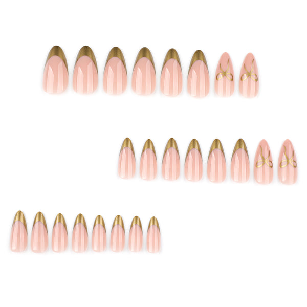 12 Sizes-24 Pcs Press On Nails JP3840
