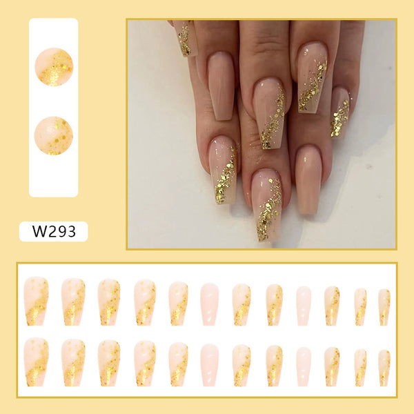 12 Sizes-24 Pcs Press On Nails W293