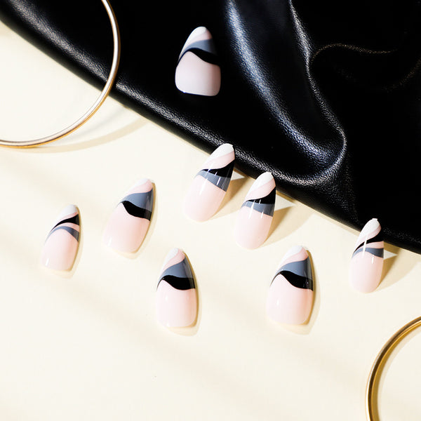 12 Sizes-24 Pcs Press On Nails JP1522