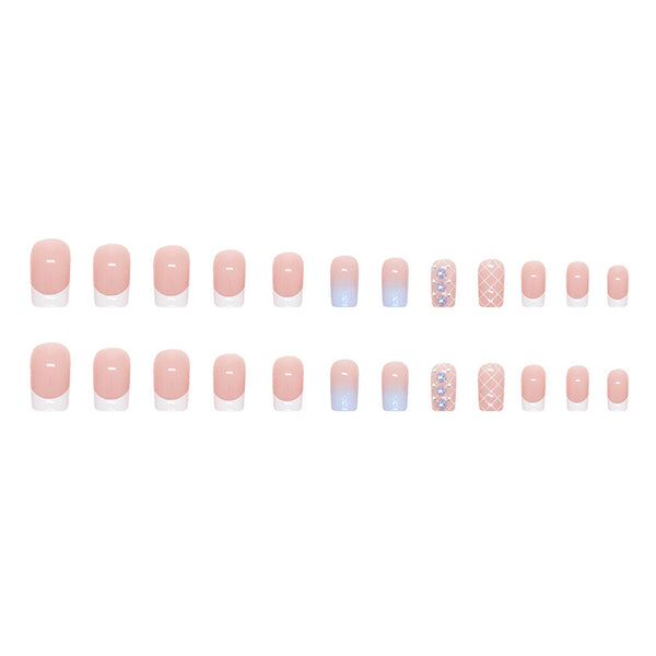 12 Sizes-24 Pcs Press On Nails Z633