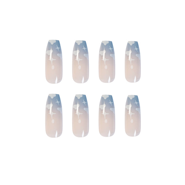 12 Sizes-24 Pcs Press On Nails JP1048