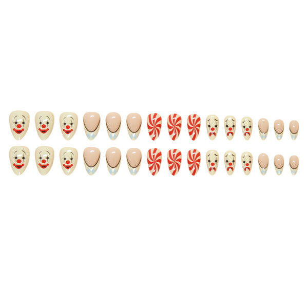 12 Sizes-24 Pcs Press On Nails W1638