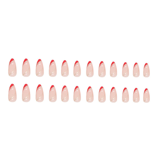 12 Sizes-24 Pcs Press On Nails W608