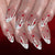 12 Sizes-24 Pcs Press On Nails C1499