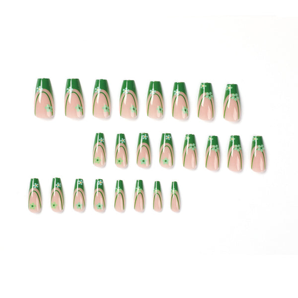 12 Sizes-24 Pcs Press On Nails JP1945