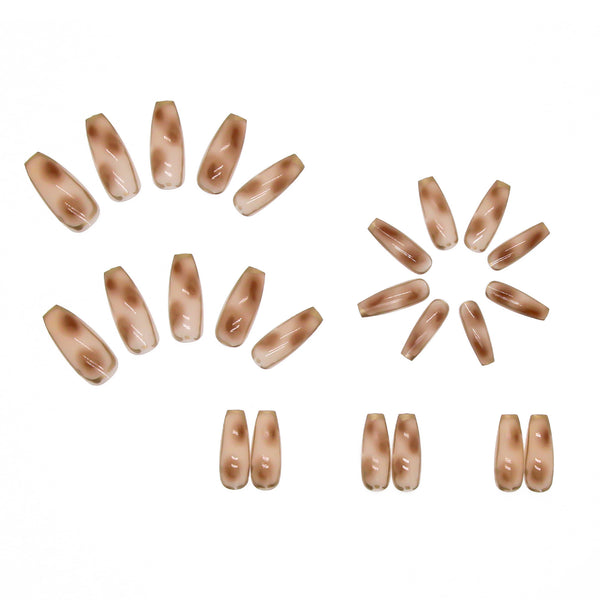 12 Sizes-24 Pcs Press On Nails R301