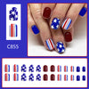 12 Sizes-24 Pcs Press On Nails C855