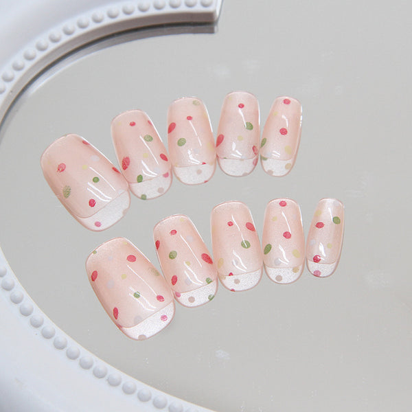 12 Sizes-24 Pcs Press On Nails MY050