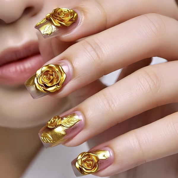 12 Sizes-24 Pcs Press On Nails Y1820