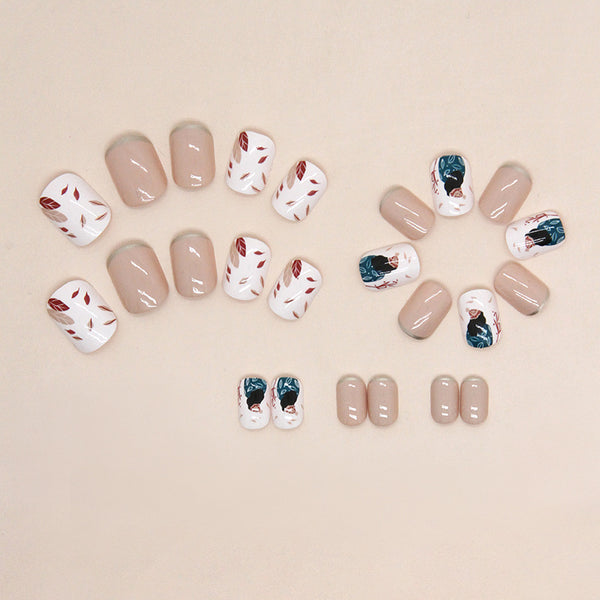 12 Sizes-24 Pcs Press On Nails W1461