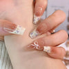 12 Sizes-24 Pcs Press On Nails R968