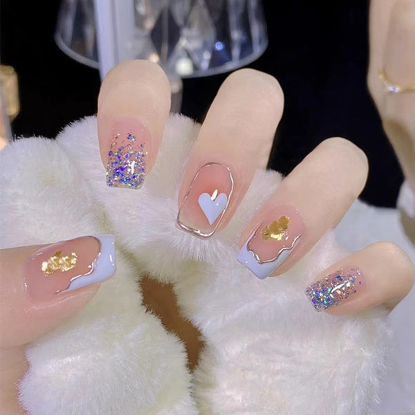 12 Sizes-24 Pcs Press On Nails R593