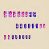 12 Sizes-24 Pcs Press On Nails Y401-1