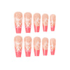 12 Sizes-24 Pcs Press On Nails JP1617