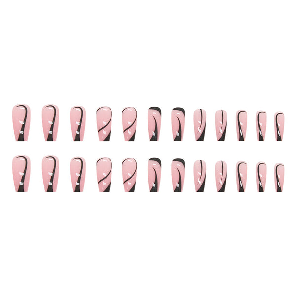 12 Sizes-24 Pcs Press On Nails W866