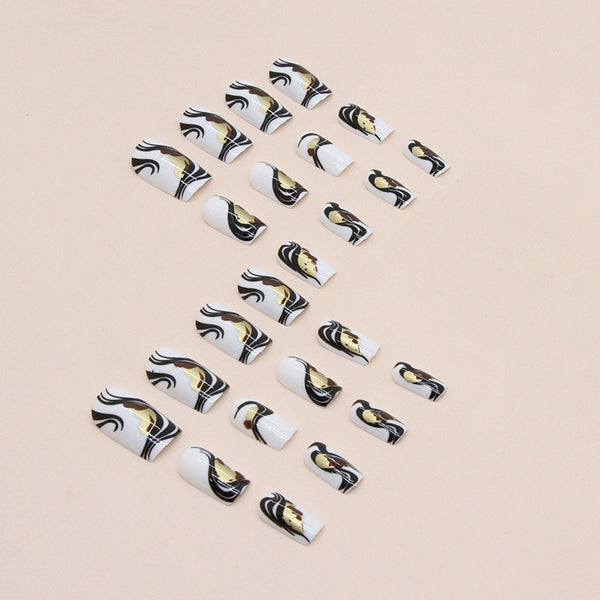 12 Sizes-24 Pcs Press On Nails W545