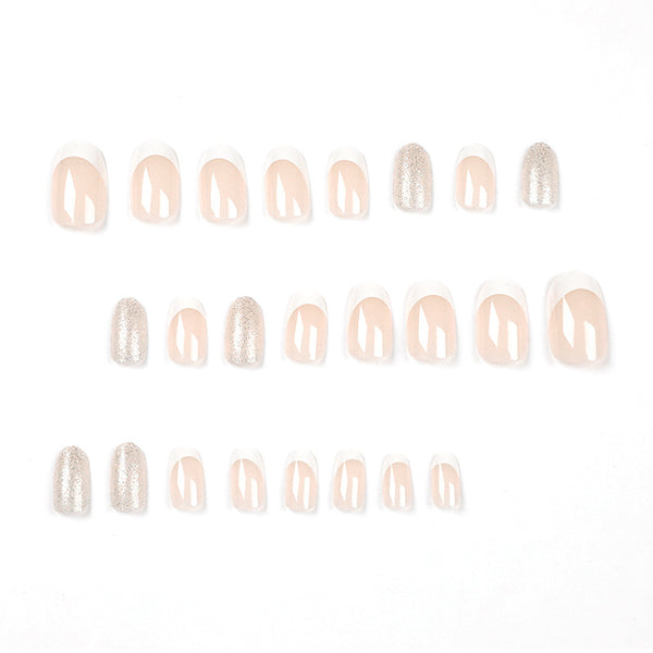 12 Sizes-24 Pcs Press On Nails JP1570