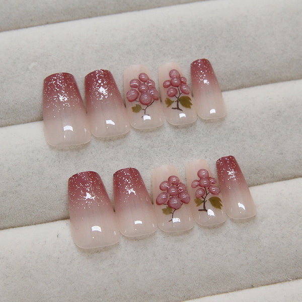 12 Sizes-24 Pcs Press On Nails Z904