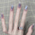 12 Sizes-24 Pcs Press On Nails R468