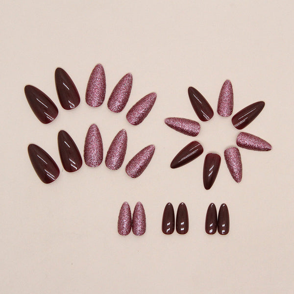 12 Sizes-24 Pcs Press On Nails W1061