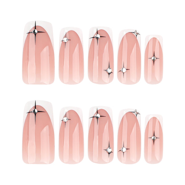 12 Sizes-24 Pcs Press On Nails JP4027