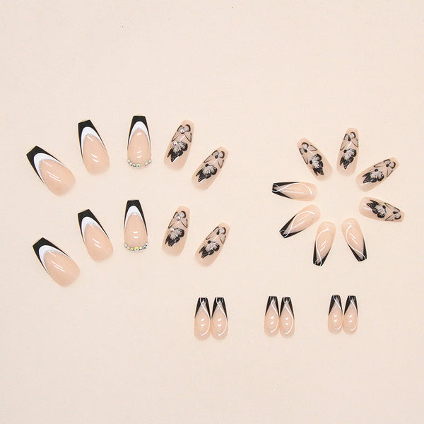 12 Sizes-24 Pcs Press On Nails Z520