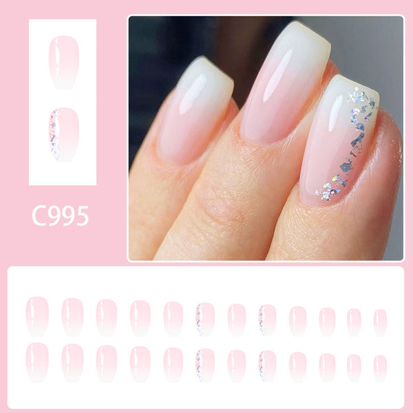 12 Sizes-24 Pcs Press On Nails C995