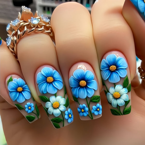 12 Sizes-24 Pcs Press On Nails Y625
