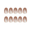 Almond Oval Pink Short Press on Nails