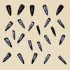 12 Sizes-24 Pcs Press On Nails Y214