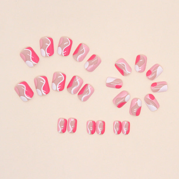 12 Sizes-24 Pcs Press On Nails W905