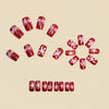 12 Sizes-24 Pcs Press On Nails Y1591
