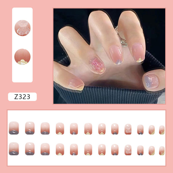 12 Sizes-24 Pcs Press On Nails Z323