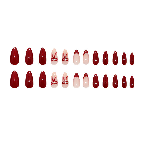 12 Sizes-24 Pcs Press On Nails Z1027