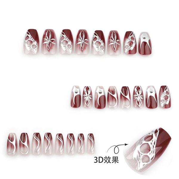 12 Sizes-24 Pcs Press On Nails JP3540