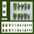 12 Sizes-24 Pcs Press On Nails W2014