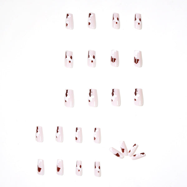 12 Sizes-24 Pcs Press On Nails JP1222